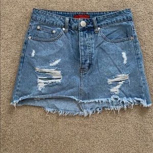 Denim Mini Skirt